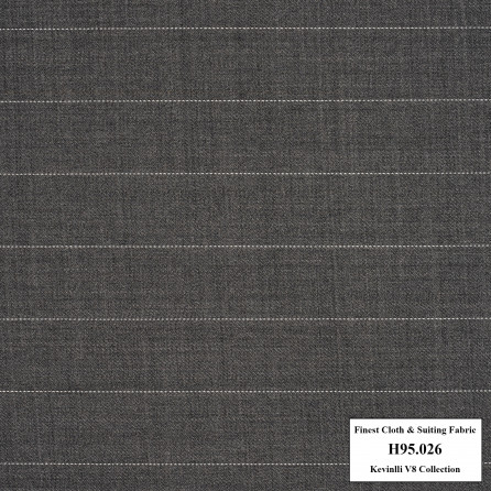 Call - H95.026 Kevinlli V8 - Vải Suilt 90% Wool - Xám sọc